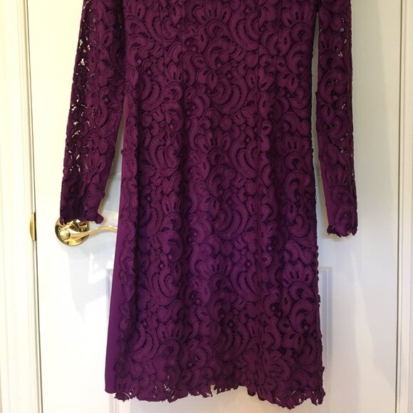 Gorgeous purple lace sheath, sz 6 - Picture 4 of 9